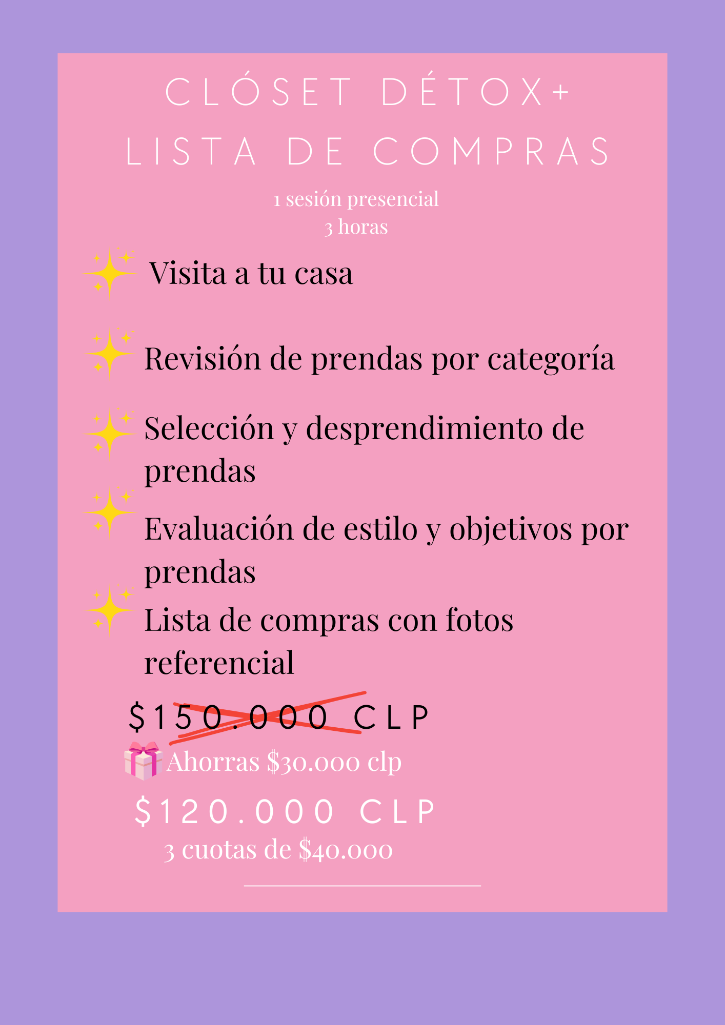 Clóset Détox+Lista de compras Presencial
