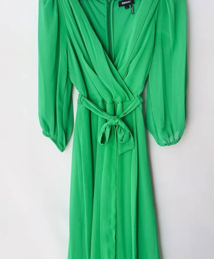 Vestido Verde Cinto - cód. ves-060